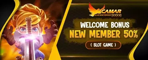 Bonus Selamat Datang Member Baru 50% promotion banner